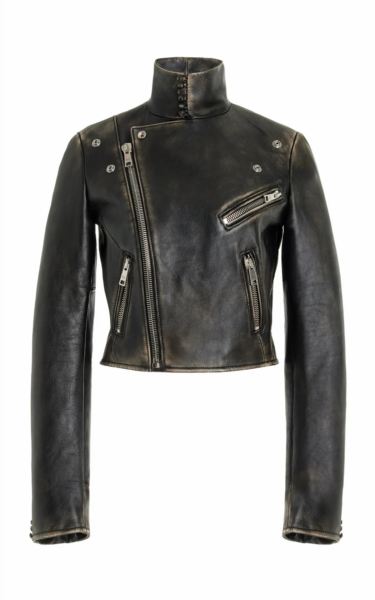 Leather Biker Jacket by Prada