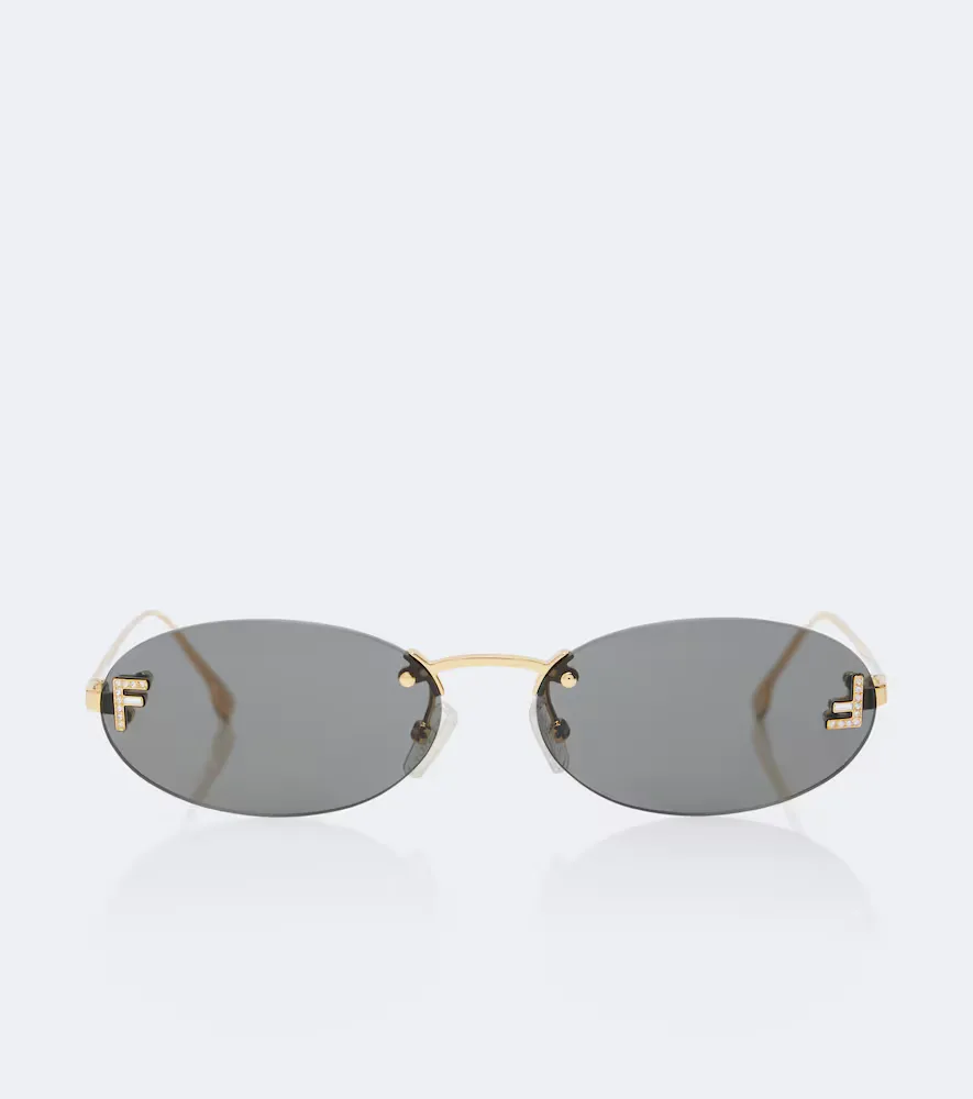 Lunettes De Soleil Ovales Fendi First Crystal by Fendi
