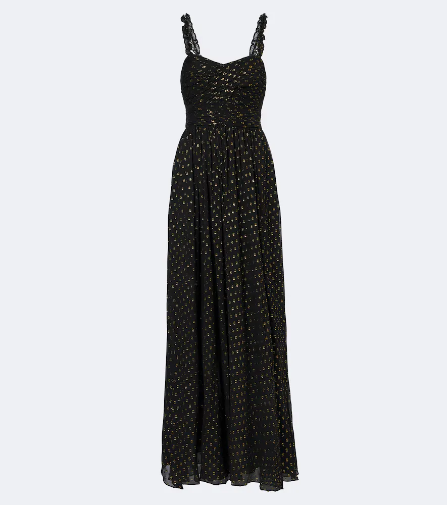 Robe Longue Anastasia En Soie Mélangée by Ulla Johnson