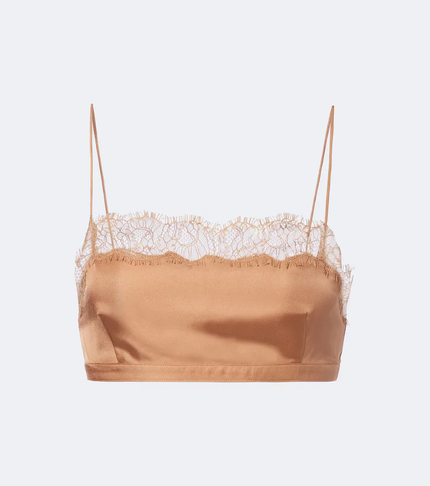 Top Court Leiko En Soie à Dentelle by Ulla Johnson