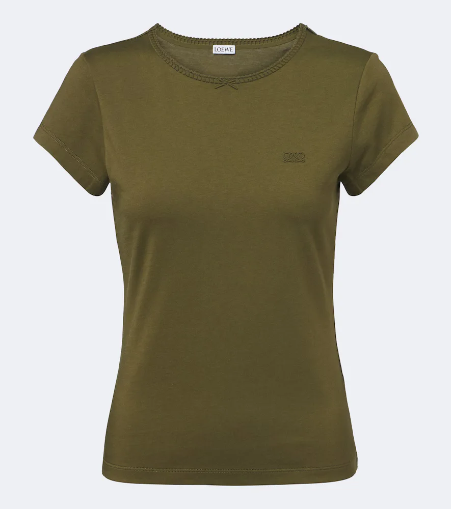T-Shirt Double L En Coton by Loewe