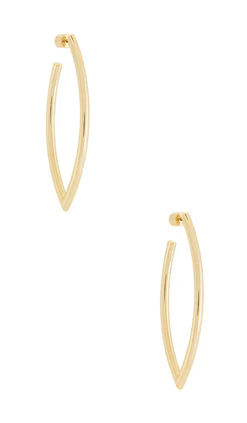 Medium Feather Hoop Earrings by Jennifer Fisher