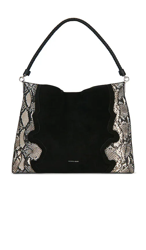 Snake Embossed Vida Hobo Bag by Veronica Beard