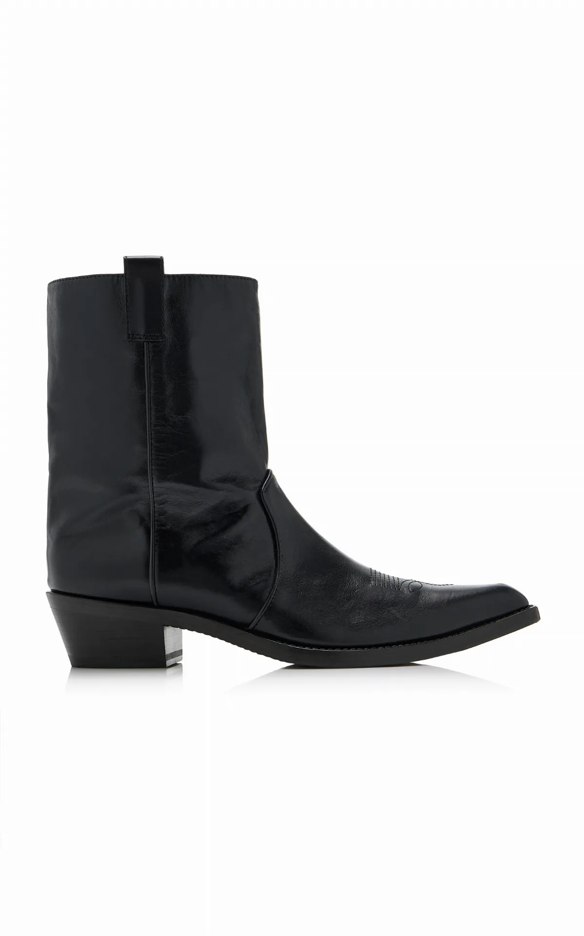 Clive Leather Ankle Boots by Khaite