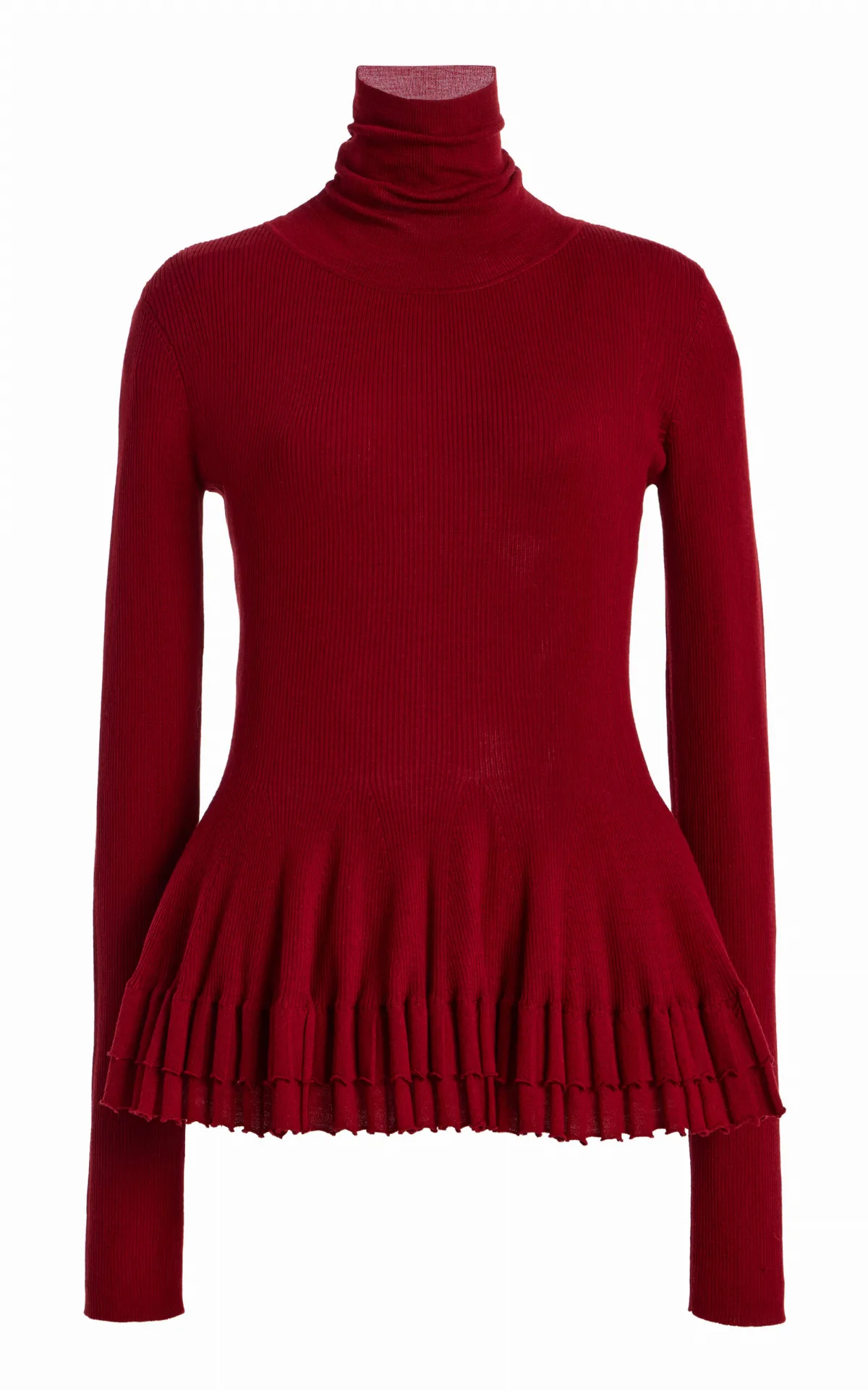 Merritt Turtleneck Wool-Silk Top by Ashlyn