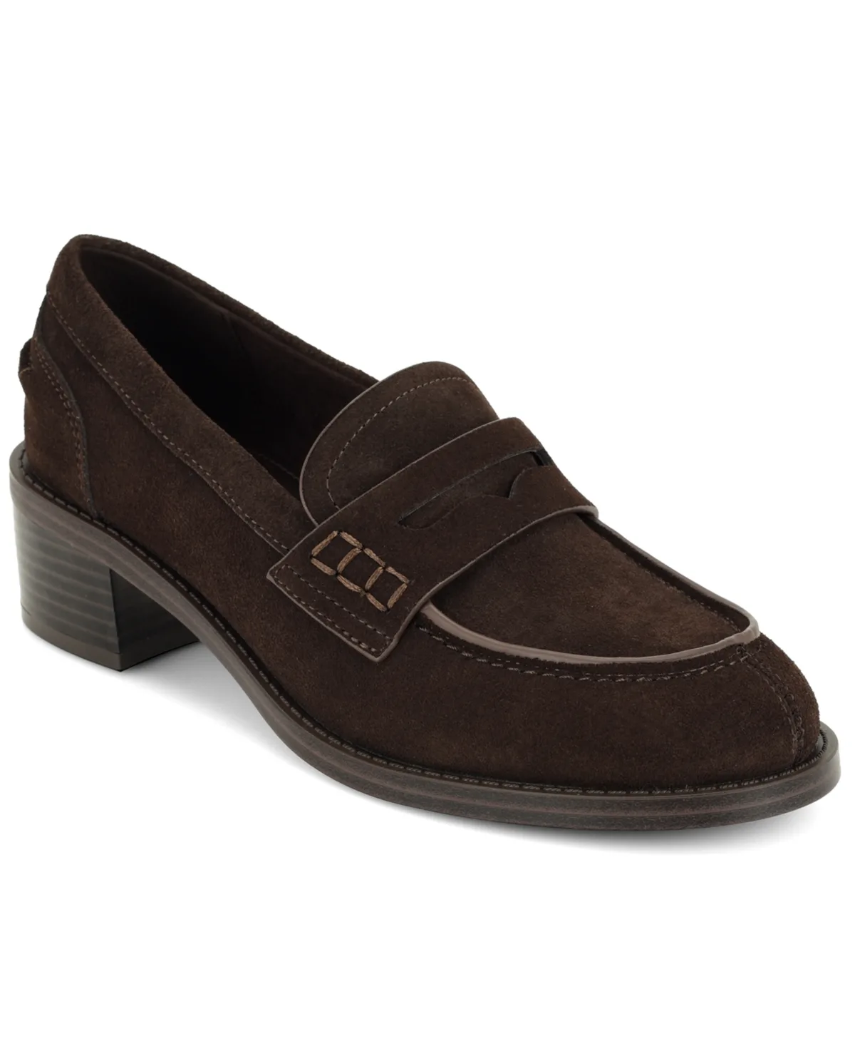 Vandel Block Heel Penny Loafers by Nine West