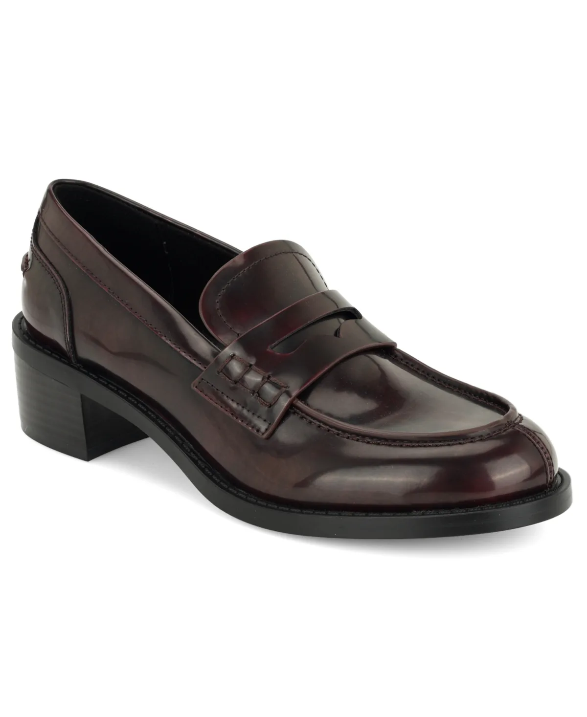 Vandel Block Heel Penny Loafers