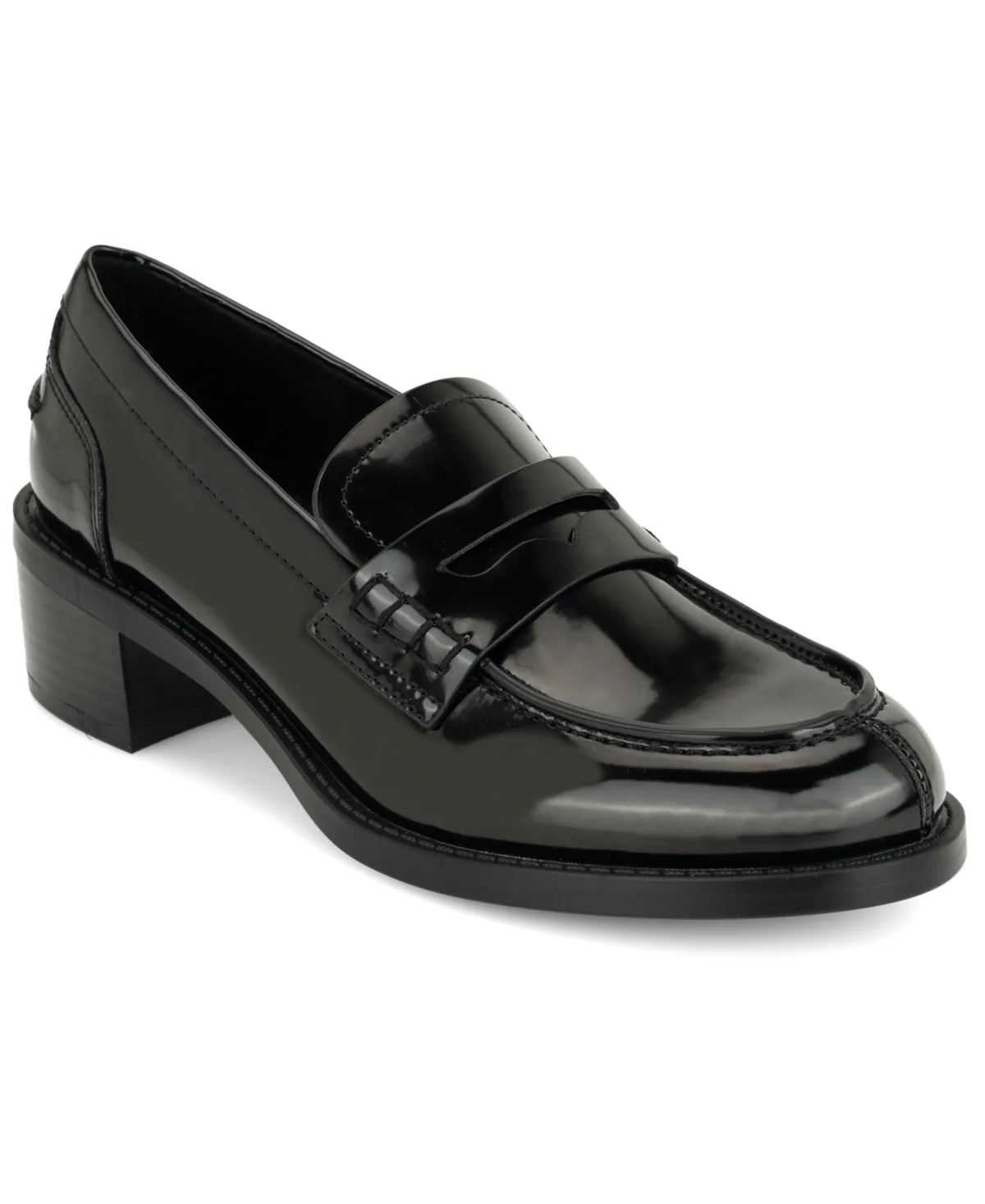 Vandel Block Heel Penny Loafers