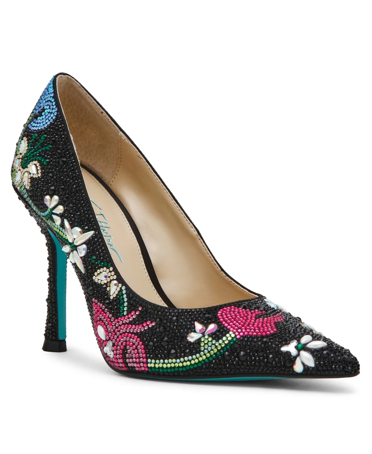 Brice Rhinestone Slip-On Dress Pumps by Betsey Johnson
