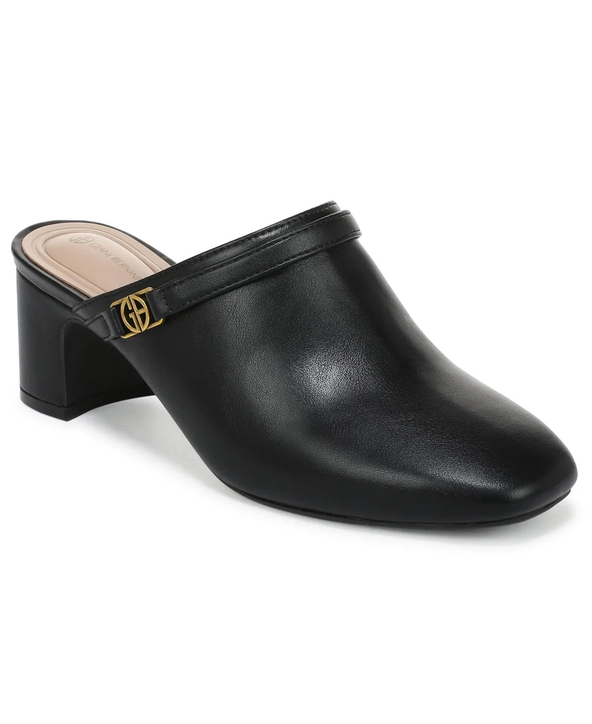 Vellaa Square Toe Block Heel Mules by Giani Bernini