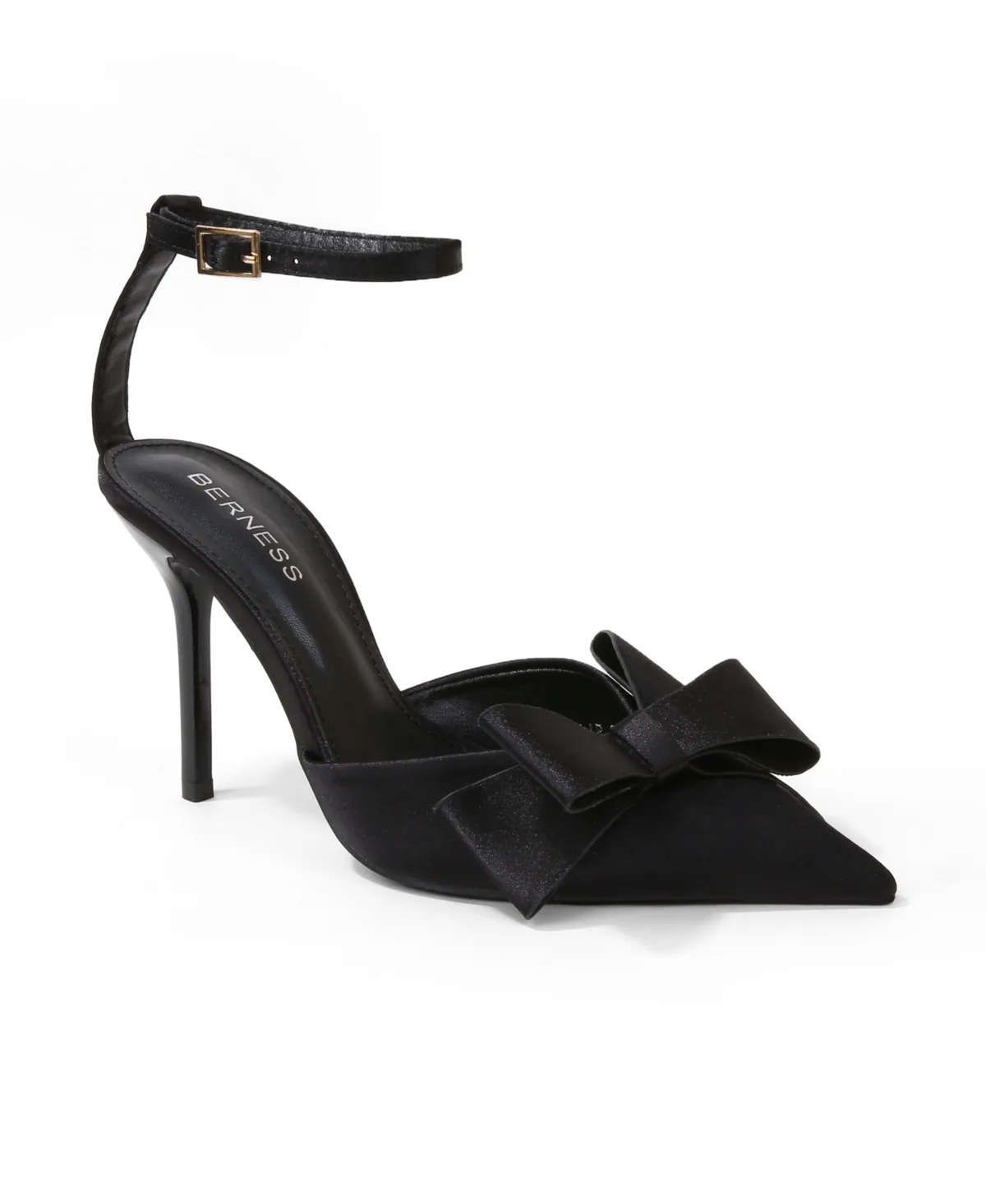 Tulip Satin D'Orsay Bow Pumps by Berness