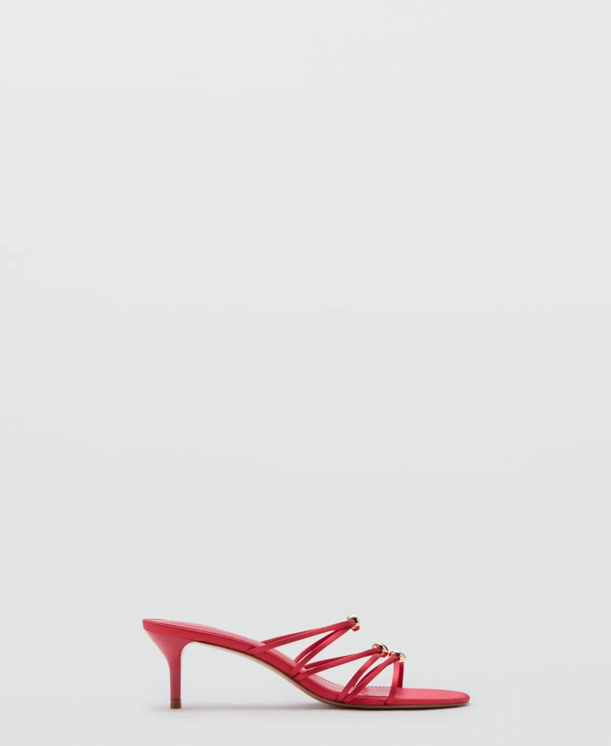 Satin Straps Heeled Sandals by Mango