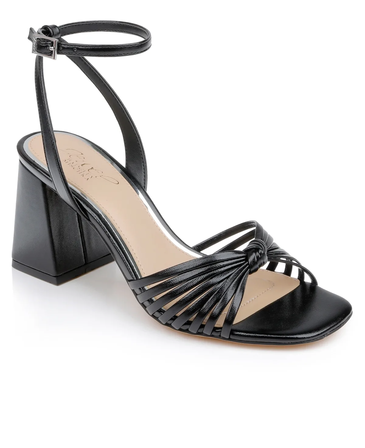 Nariah Block Heel Sandals by Jewel Badgley Mischka