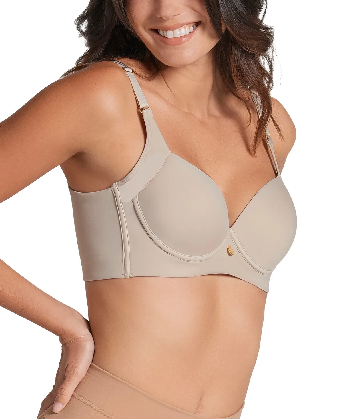 Back Smoothing Bra with Soft Full Coverage Cups by Leonisa