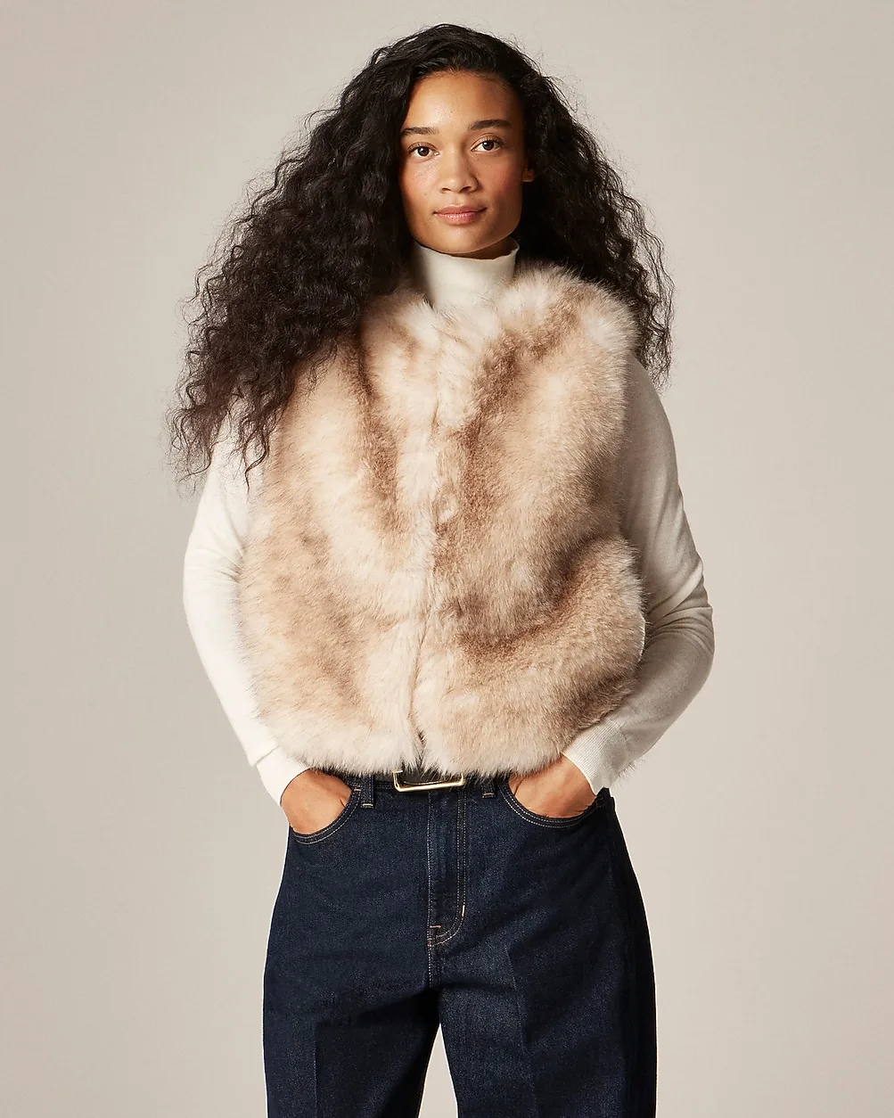 Faux-Fur Vest by J.Crew