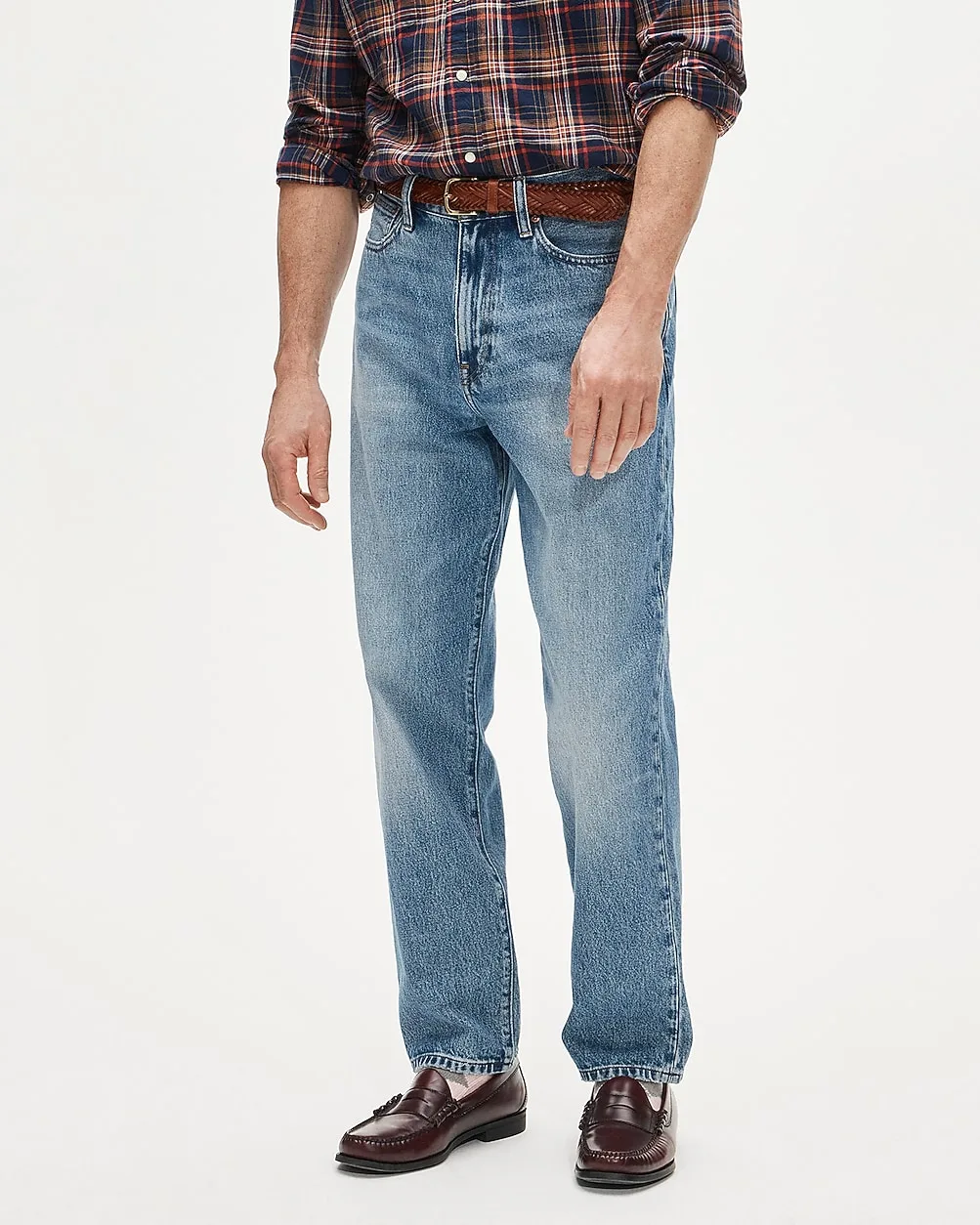High-Rise Straight-Fit Jean in Vintage Wash by J.Crew