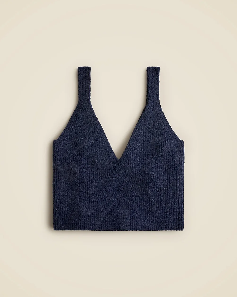 Cashmere-Blend Cropped Sweater-Tank