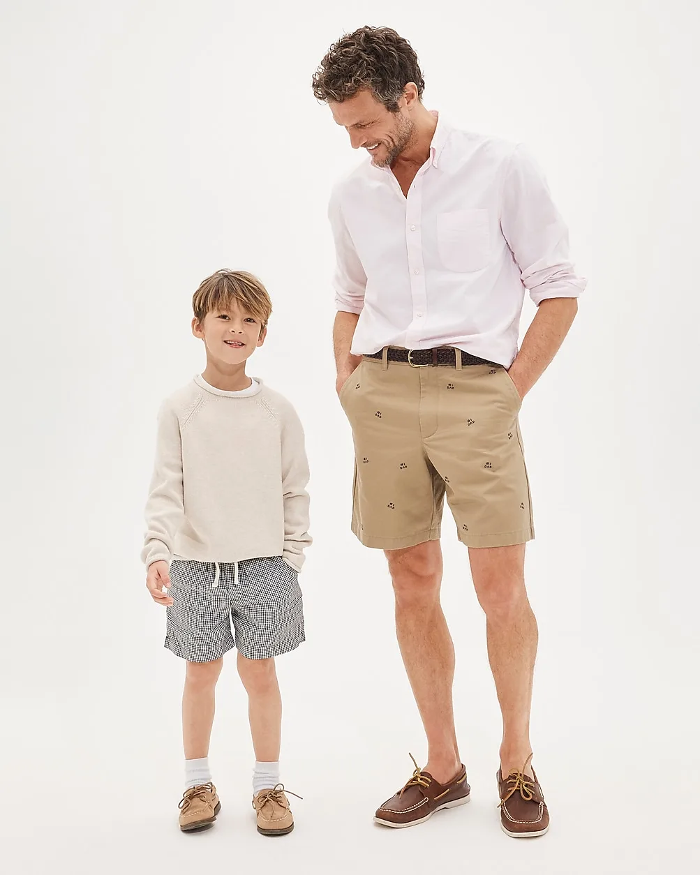 8" Classic Chino Short with #1 Dad Embroidery by J.Crew