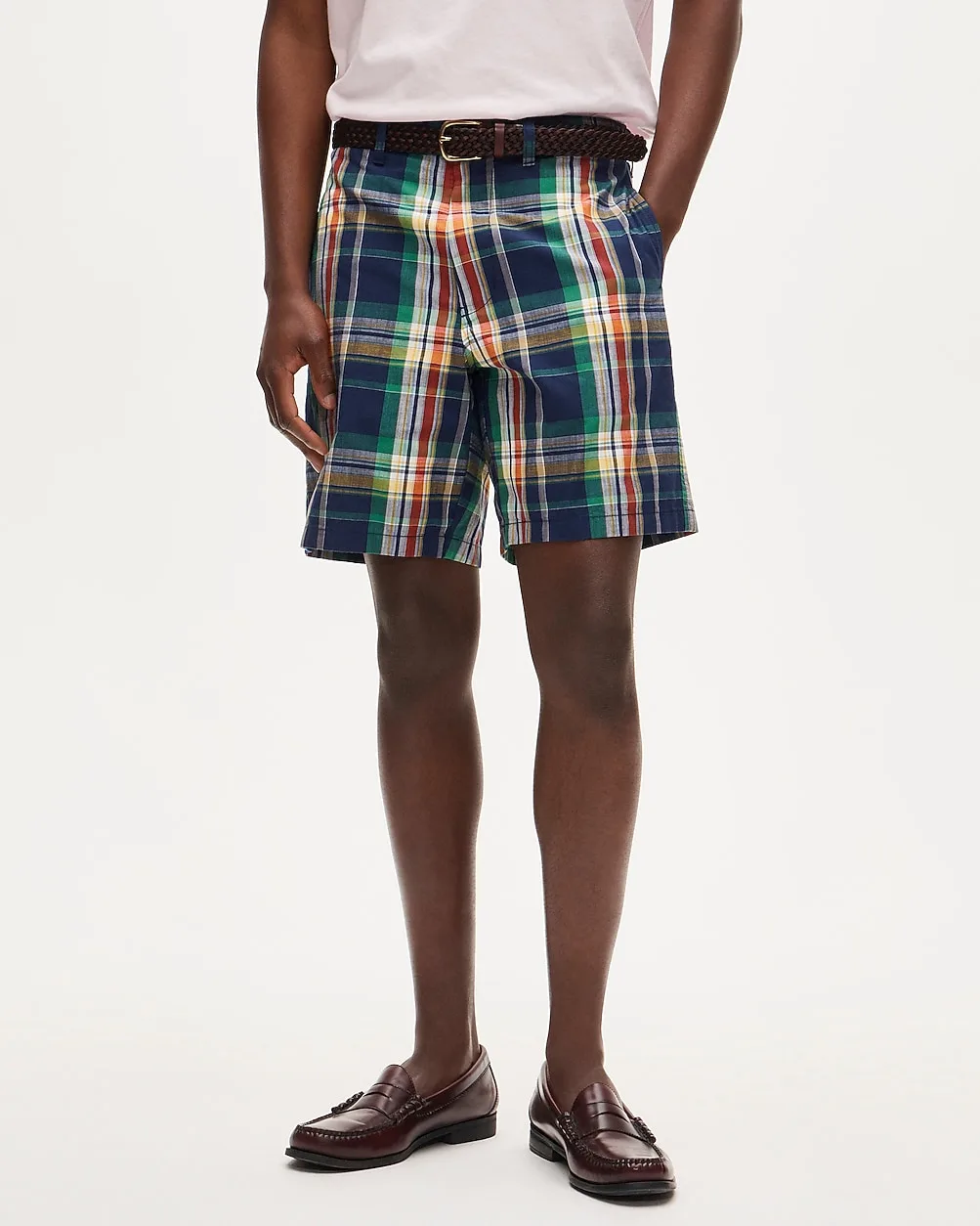 8" Relaxed Short in Indian Madras by J.Crew