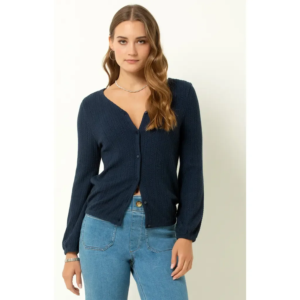 Cable Knit Cardigan by Single Stitch