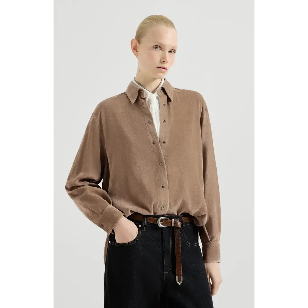 Fluid Corduroy Shirt by Brunello Cucinelli