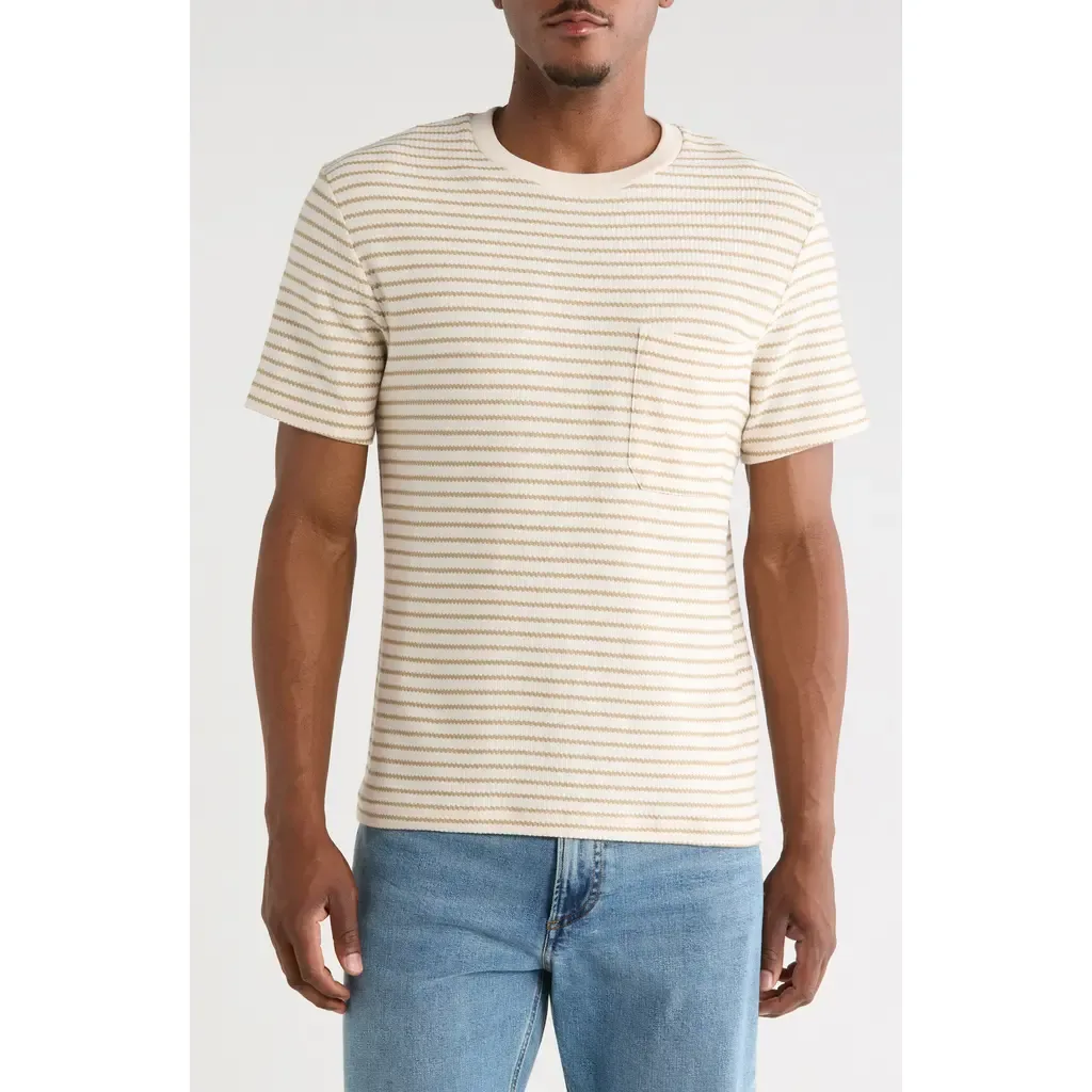 Ribbed Jacquard Stripe T-Shirt by FRAME