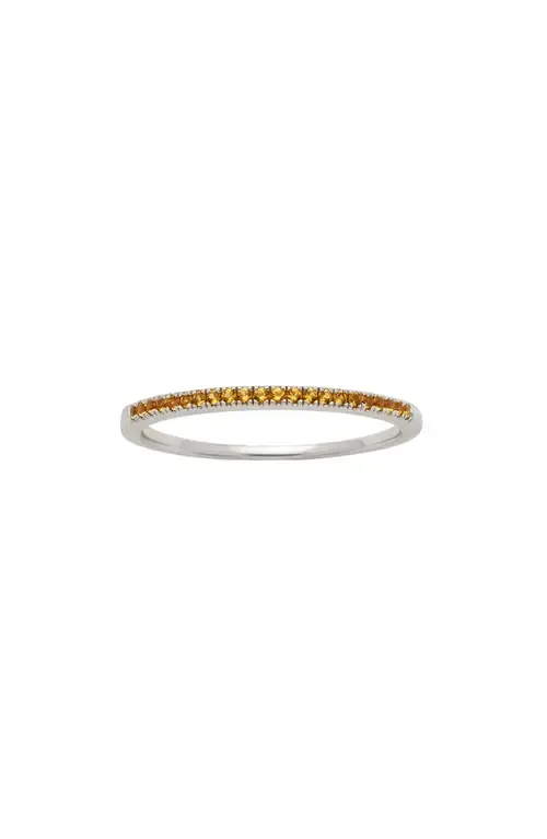 Birthstone Stacking Ring in Silver November by MADE BY MARY