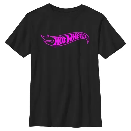 Classic Pink Logo Graphic Short Sleeve T-Shirt by Hot Wheels
