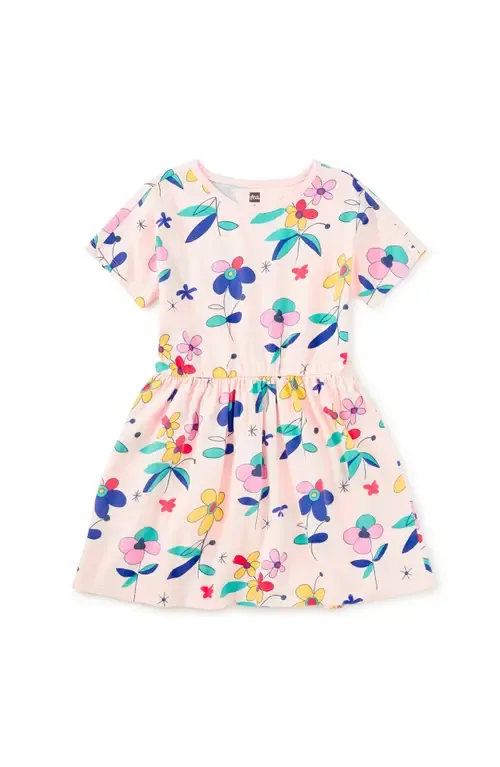 Short Sleeve Twirl Dress by Tea Collection