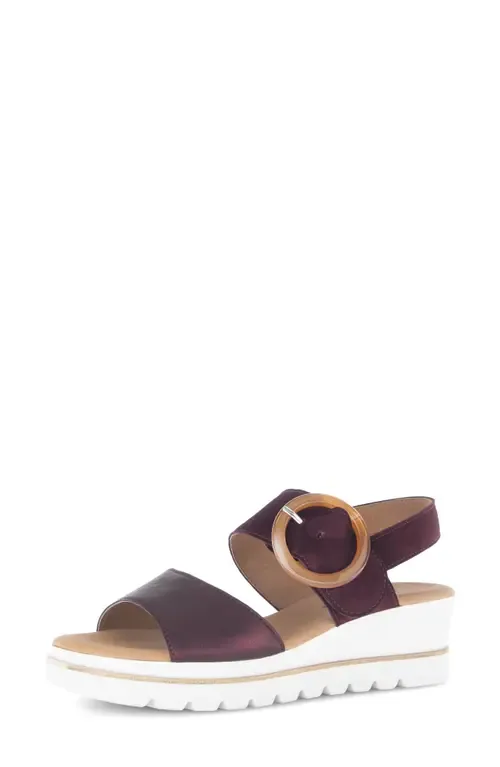 Quarter Strap Wedge Sandal