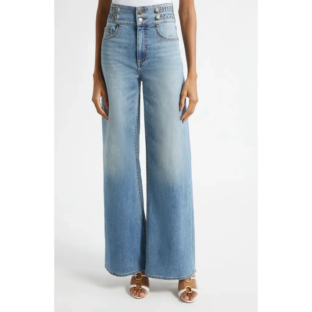 Liv High Waist Wide Leg Jeans by Ramy Brook
