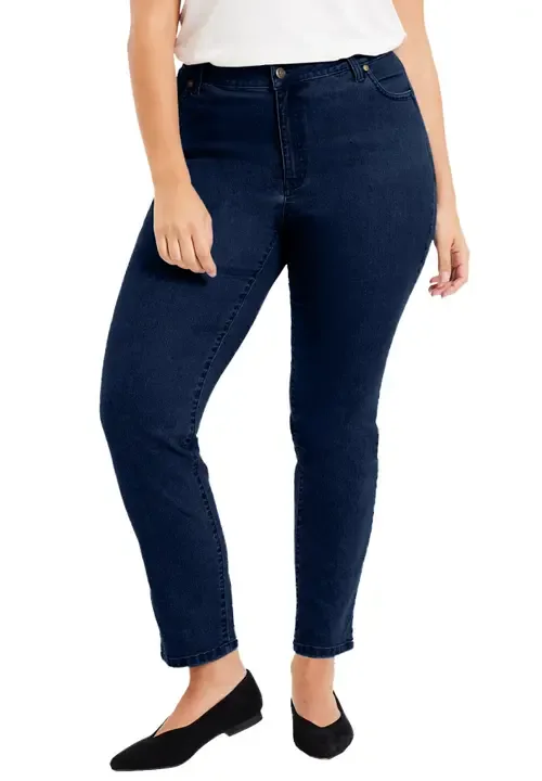 Curvie Fit Straight Leg Jeans by June + Vie