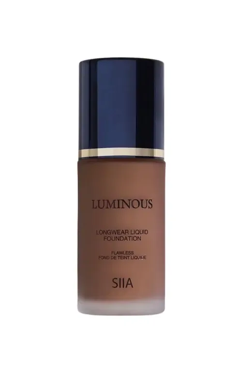 Luminous Longwear Liquid Foundation in Cocoa by Siia Cosmetics