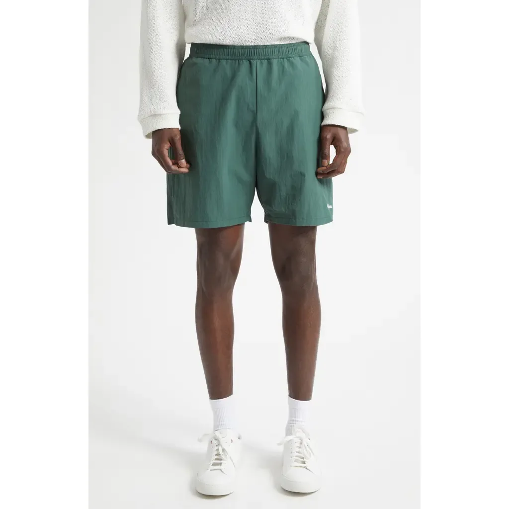 Chain Stitch Logo Tennis Shorts