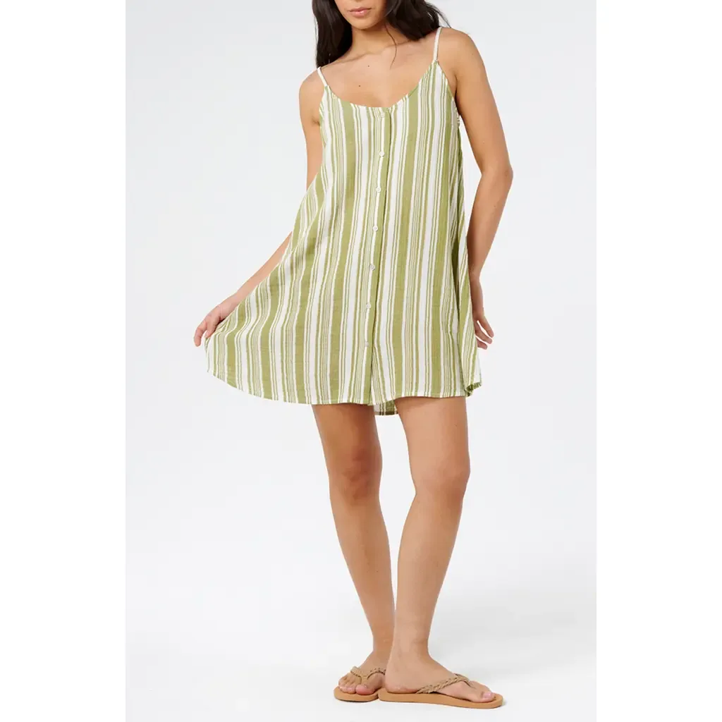 Surf Stripe Cotton Gauze Cover-Up Dress by Rip Curl