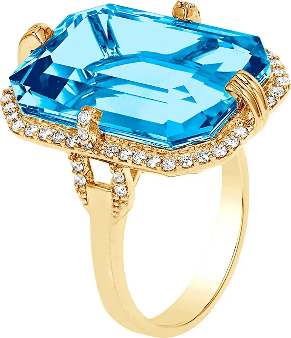 Gossip Emerald Cut Ring by GOSHWARA
