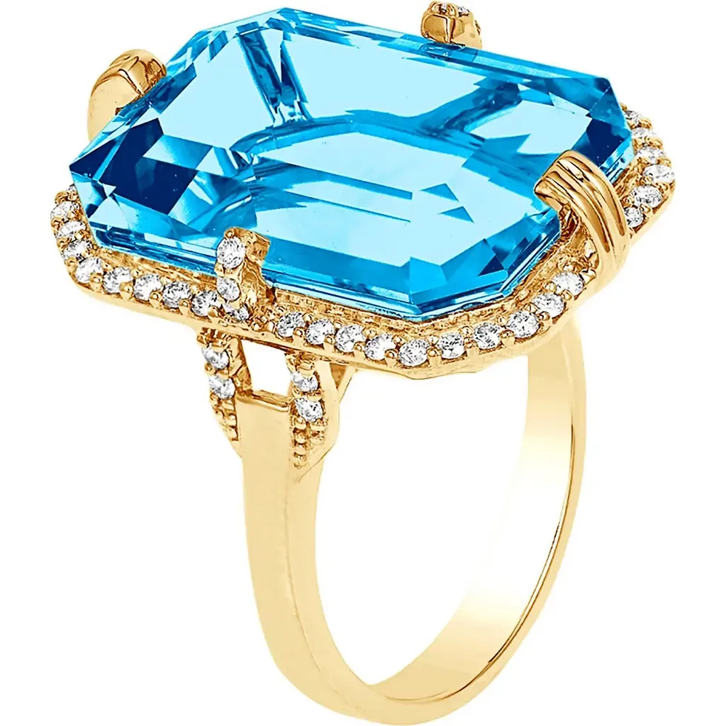 Gossip Emerald Cut Ring by GOSHWARA