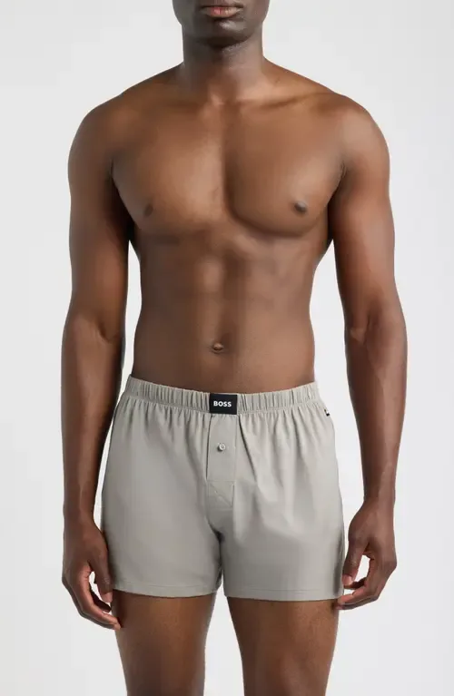 2-Pack Knit Cotton Boxers by BOSS