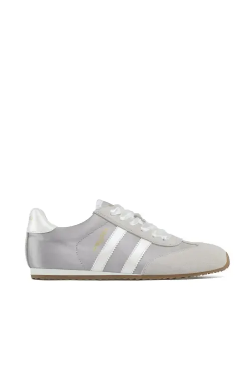 Peggy Satin Sneaker - Nylon/Suede