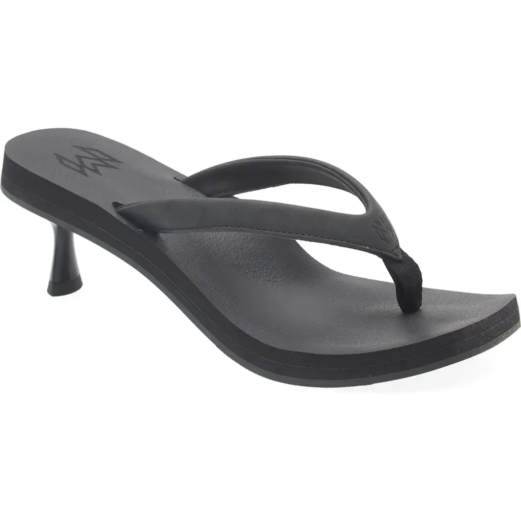 Kourt Kitten Heel Thong Sandal by Malvados