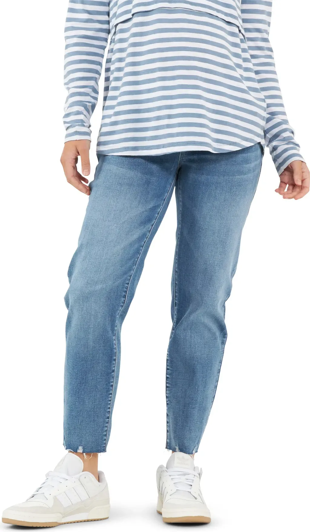 Jamie Raw Edge Under the Bump Maternity Jeans