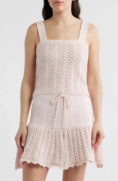 Capri Crop Pointelle Top by DELUC