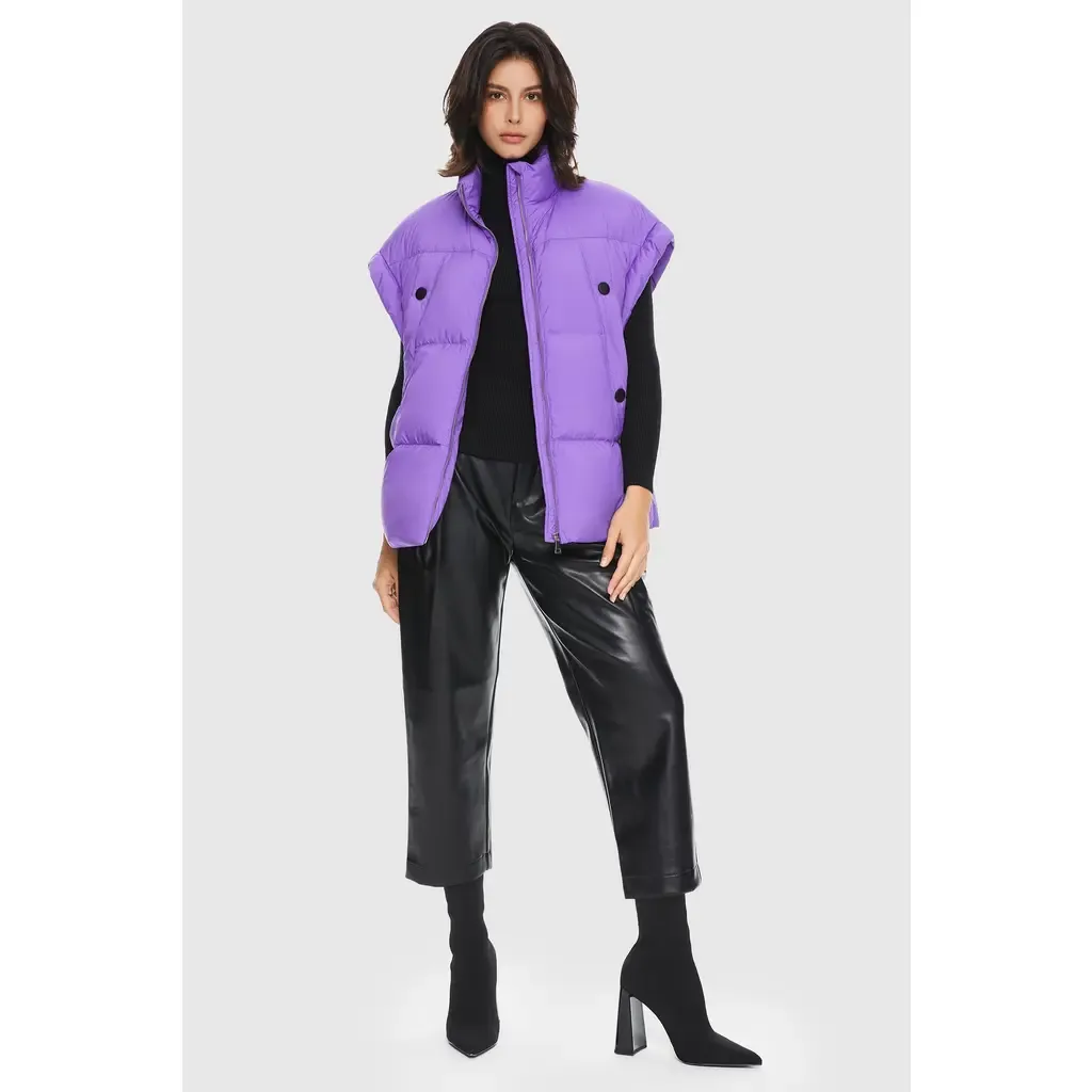 Oversized Sleeveless Classic Puffer Vest by Orolay