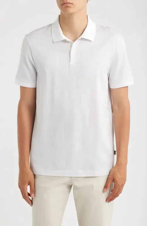 Parlay Floral Jacquard Cotton Polo by BOSS