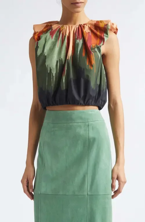Gracie Cotton Crop Top by Ulla Johnson