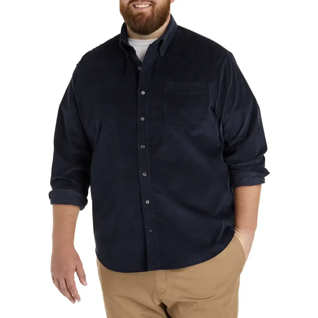 Corduroy Sport Shirt by True Nation by DXL