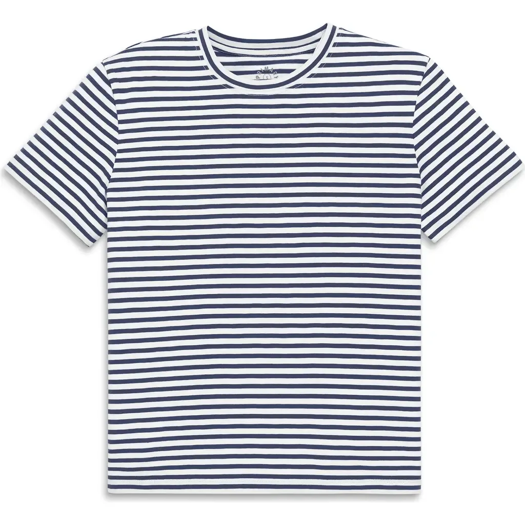 Easy Crewneck Stripe Tee by Primary