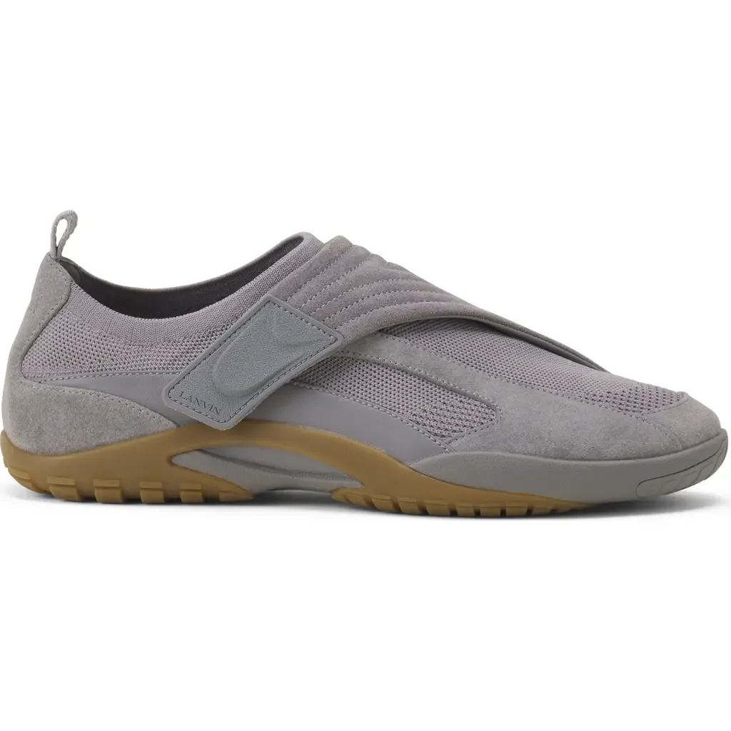 Lnv1 Knit and Suede Sneakers by Lanvin