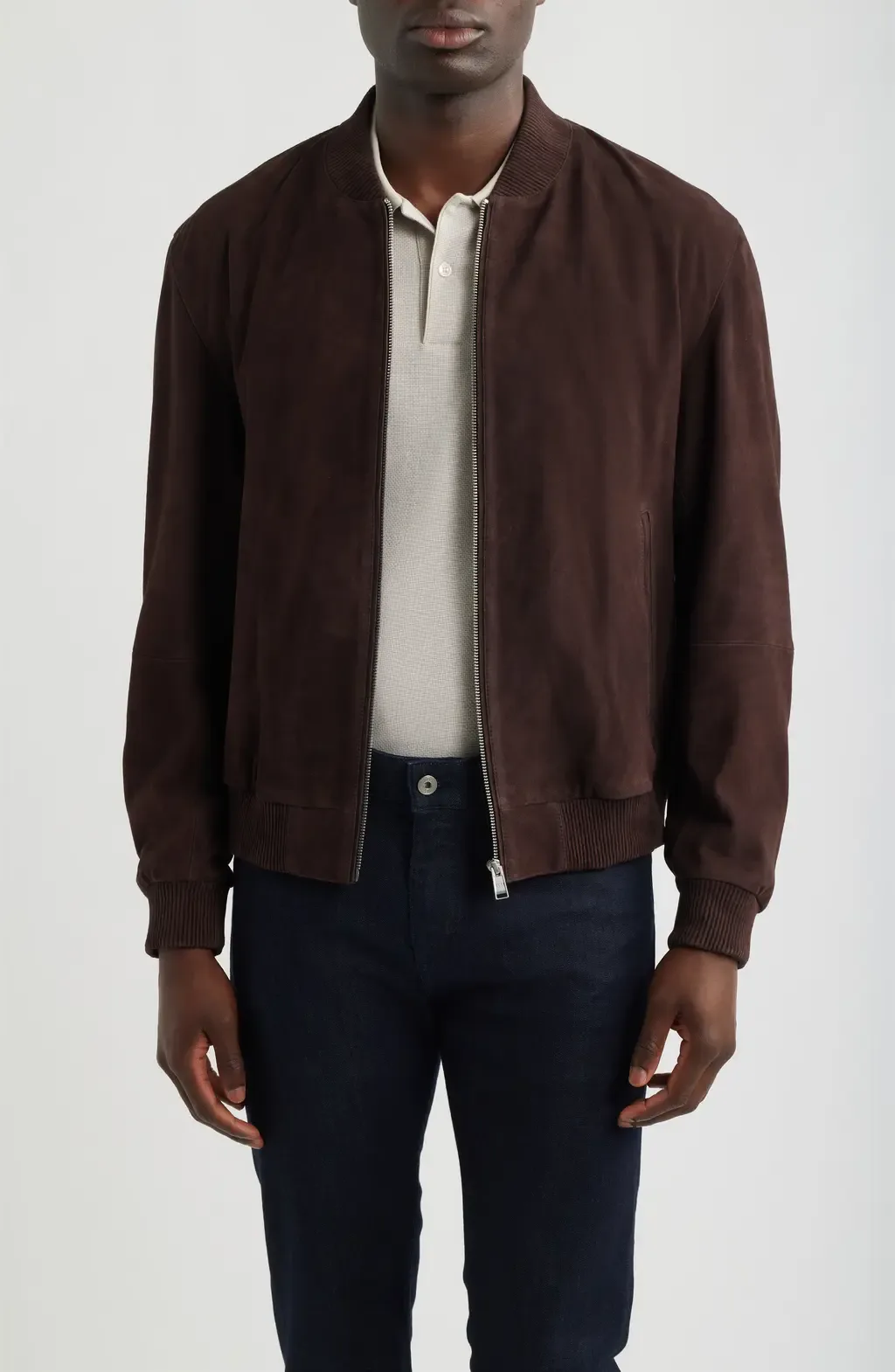 Muller Suede Bomber Jacket