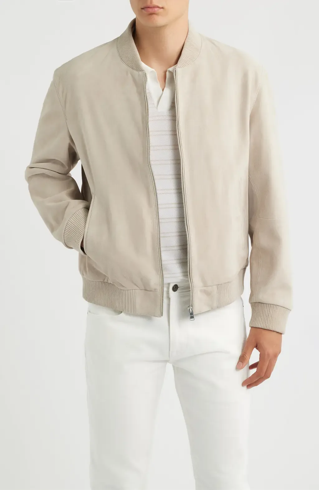 Muller Suede Bomber Jacket